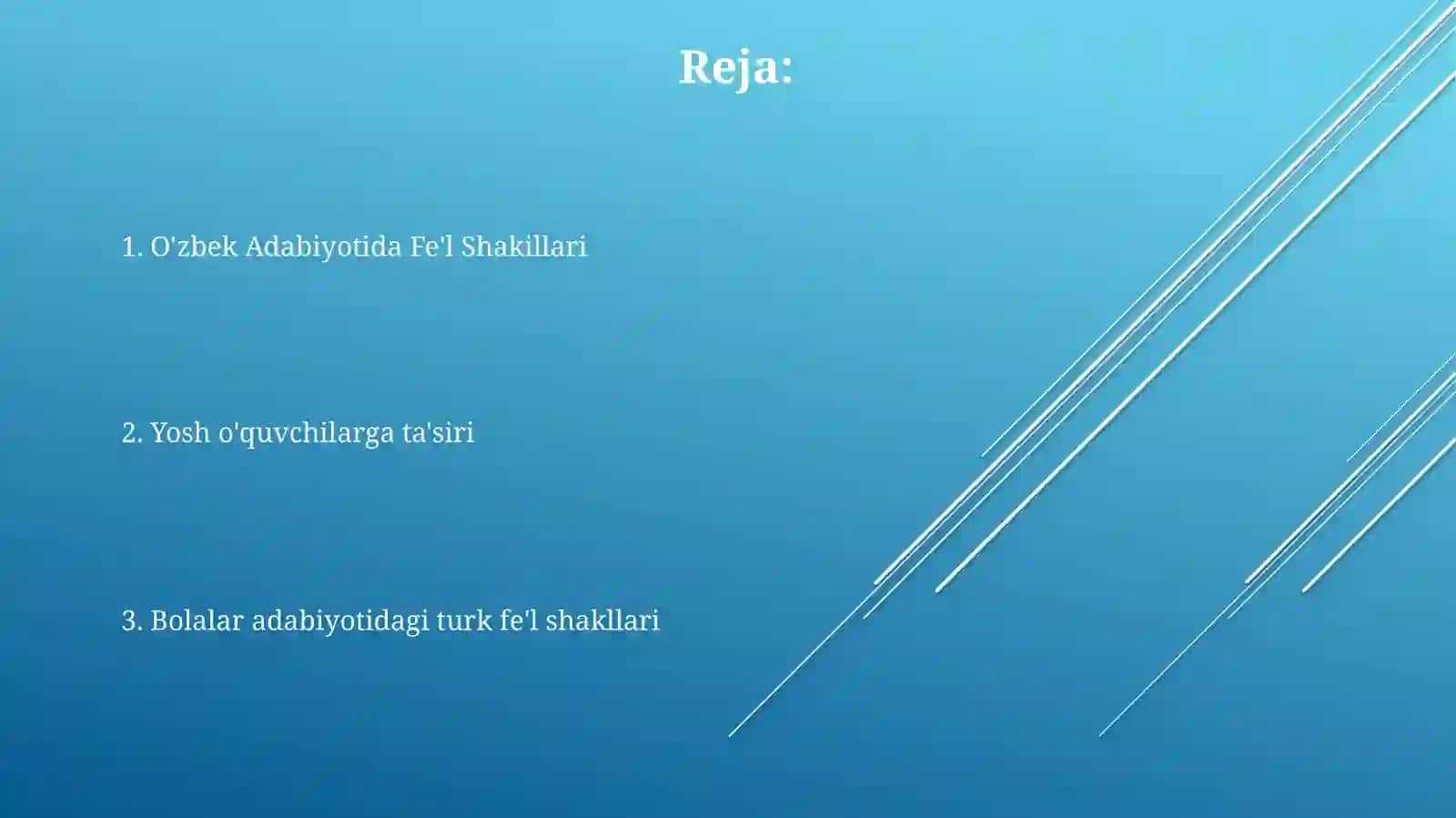 O'zbek Adabiyotida Fe'l Shakillari 2