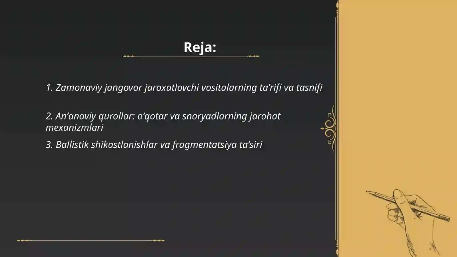 Zamonaviy jangovor jaroxatlovchi vositalar 2