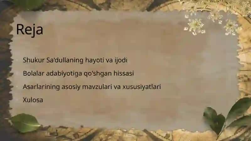 Shukr Sadulla- bolalar kuychisi 2