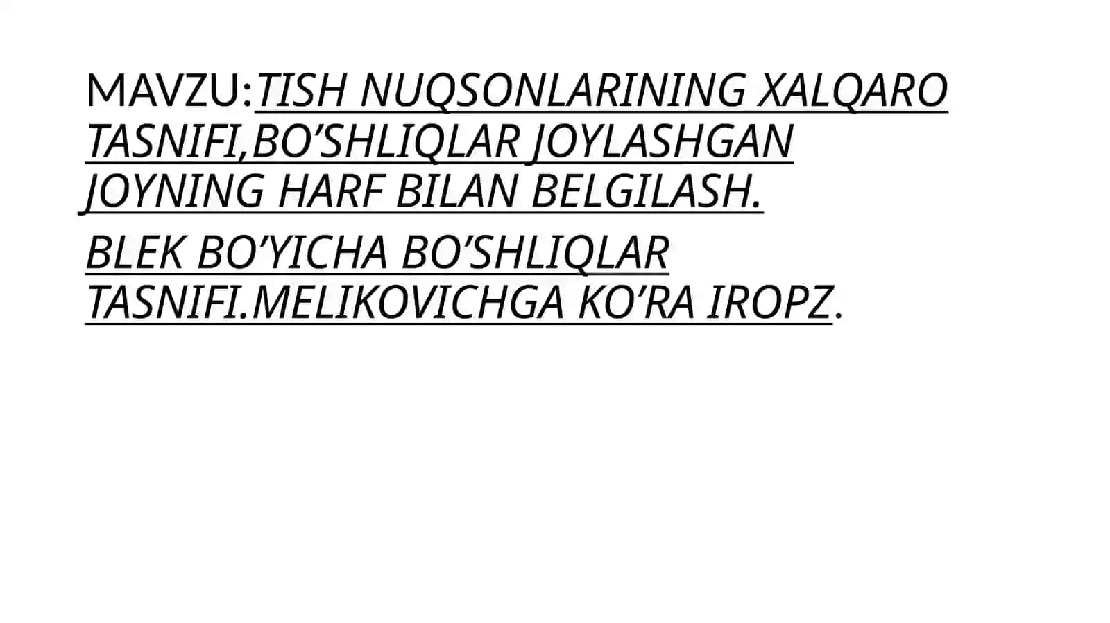 ORTOPEDIK STOMATOLOGIYA PROPEDIVKASI 2