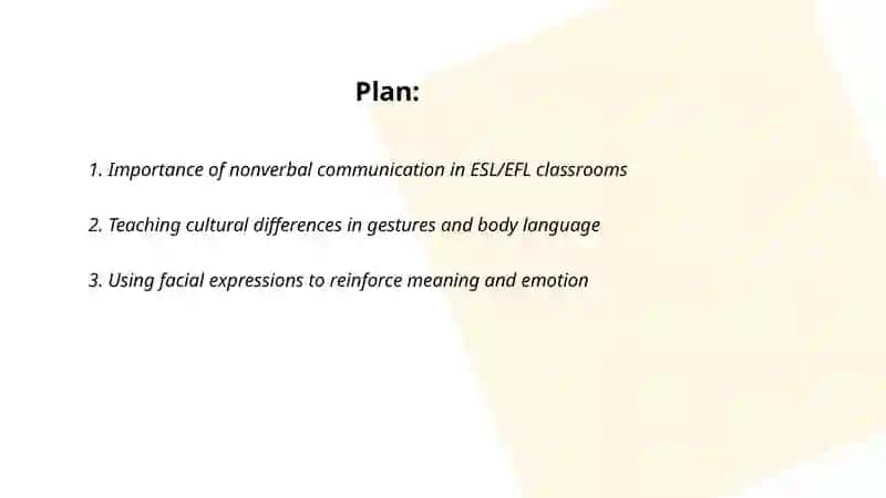 The role of nonverbal communication ESL EFL classes 2