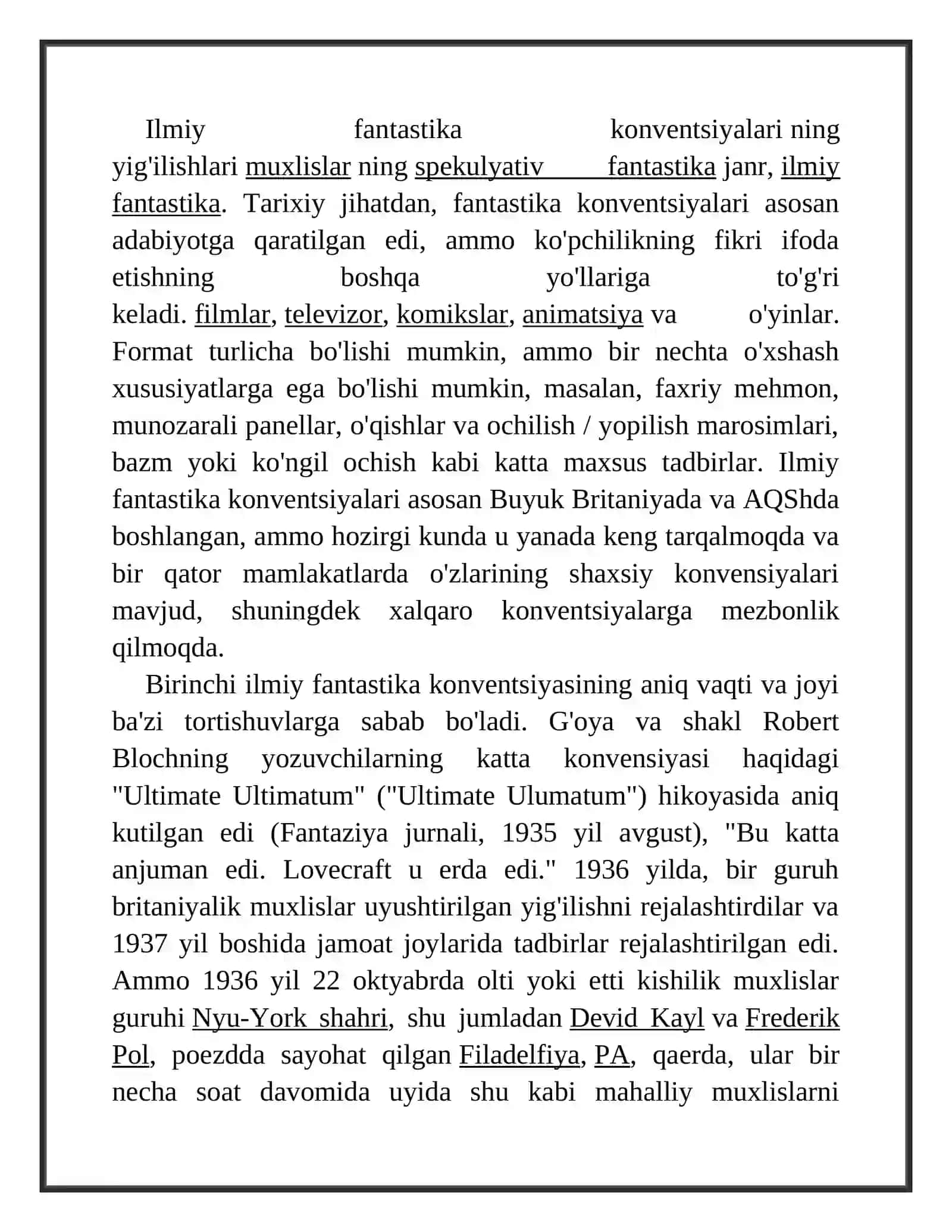 Ilmiy fantastika konventsiyalar 2