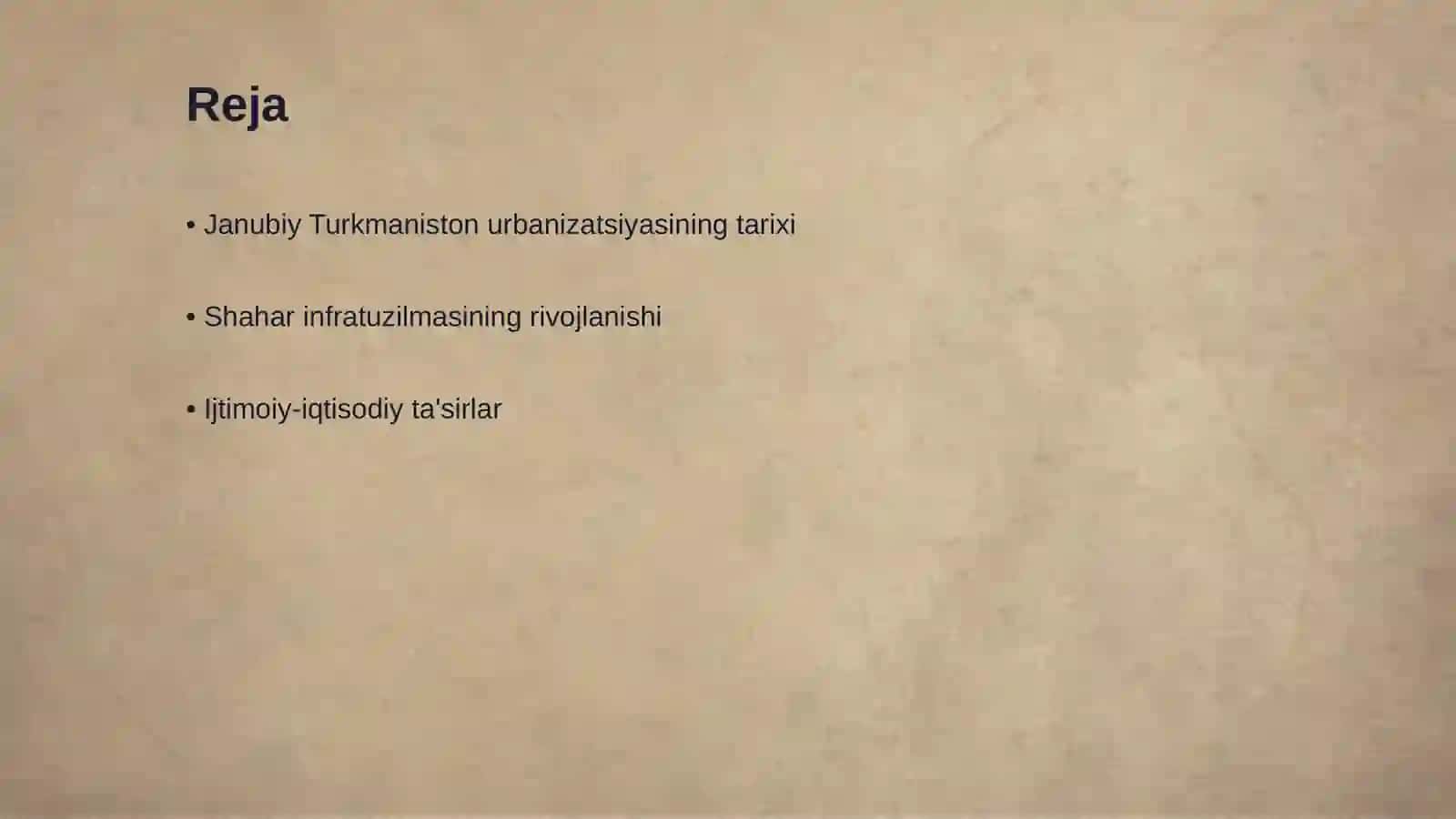 Janubiy Turkmaniston shaharlari urbanizatsiyasi 2