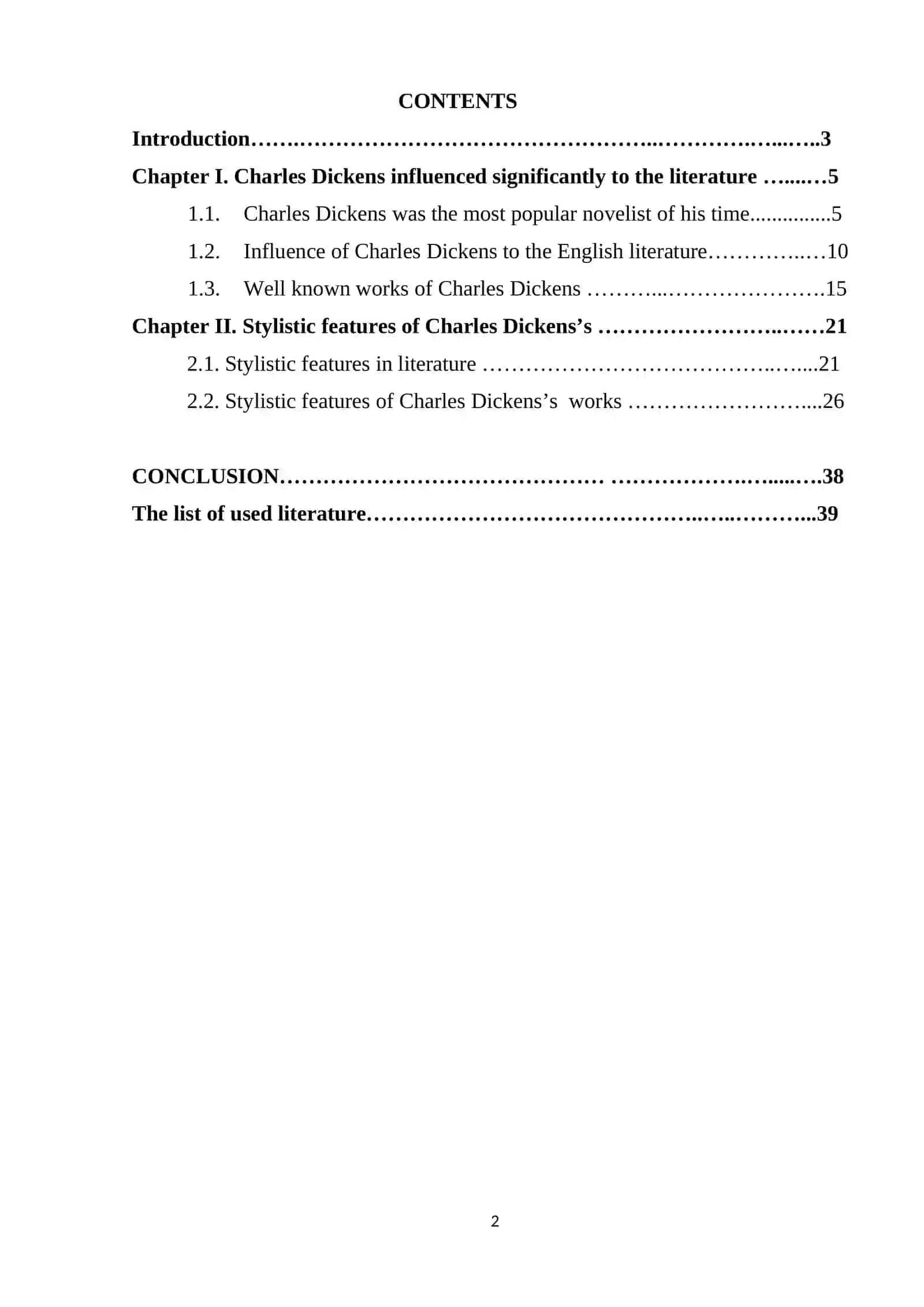 Stylistic Features of Charles Dickens’s Works 2