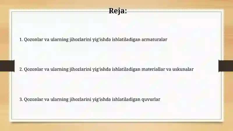 Qozonlar va ularning jihozlarini yig'ishda ishlatiladigan quvurlar 2
