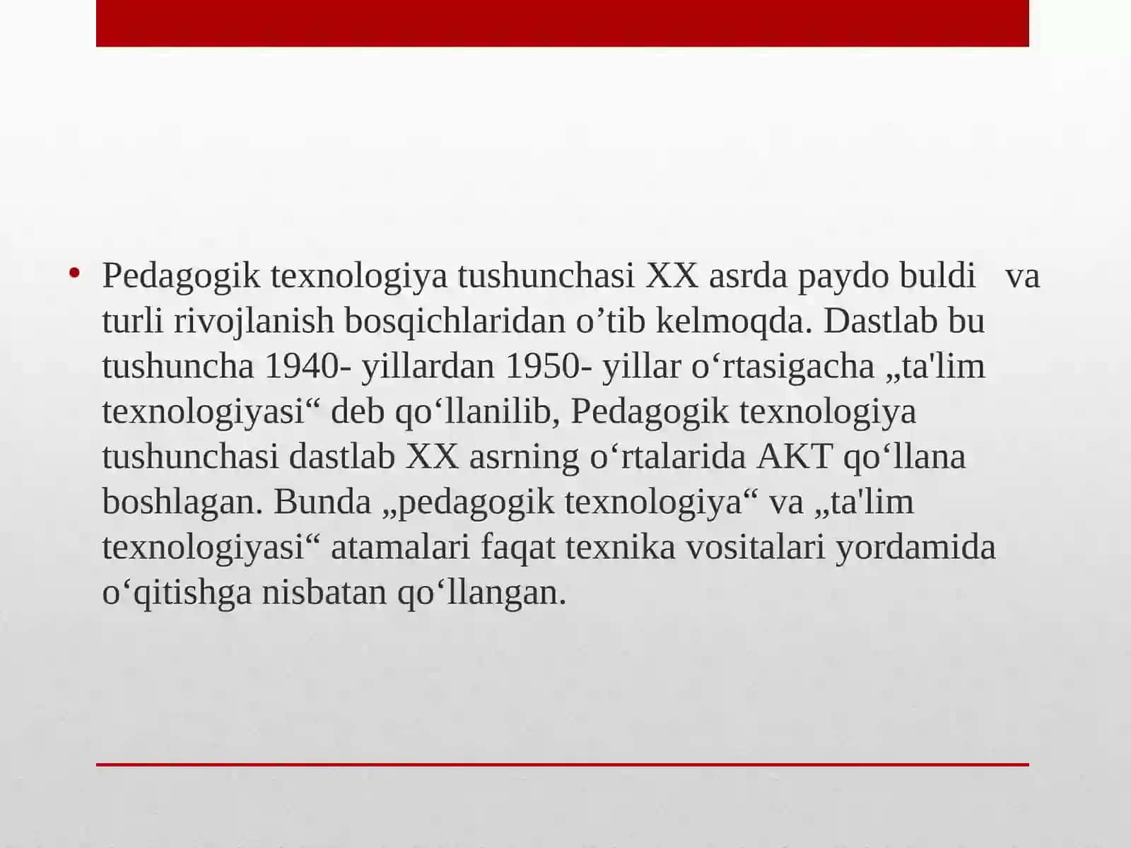 Pedagogik texnologiya 2