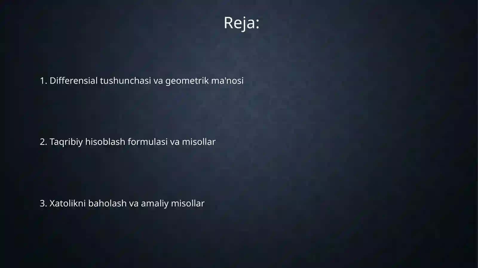 Funksiya differensiali 2