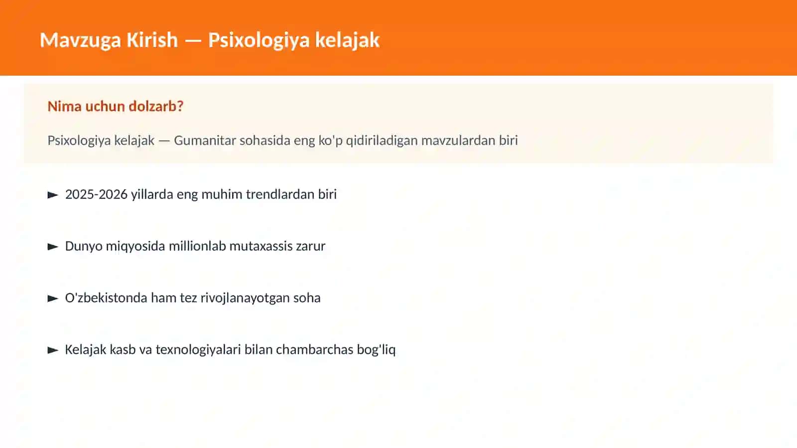 Psixologiya kelajak 2