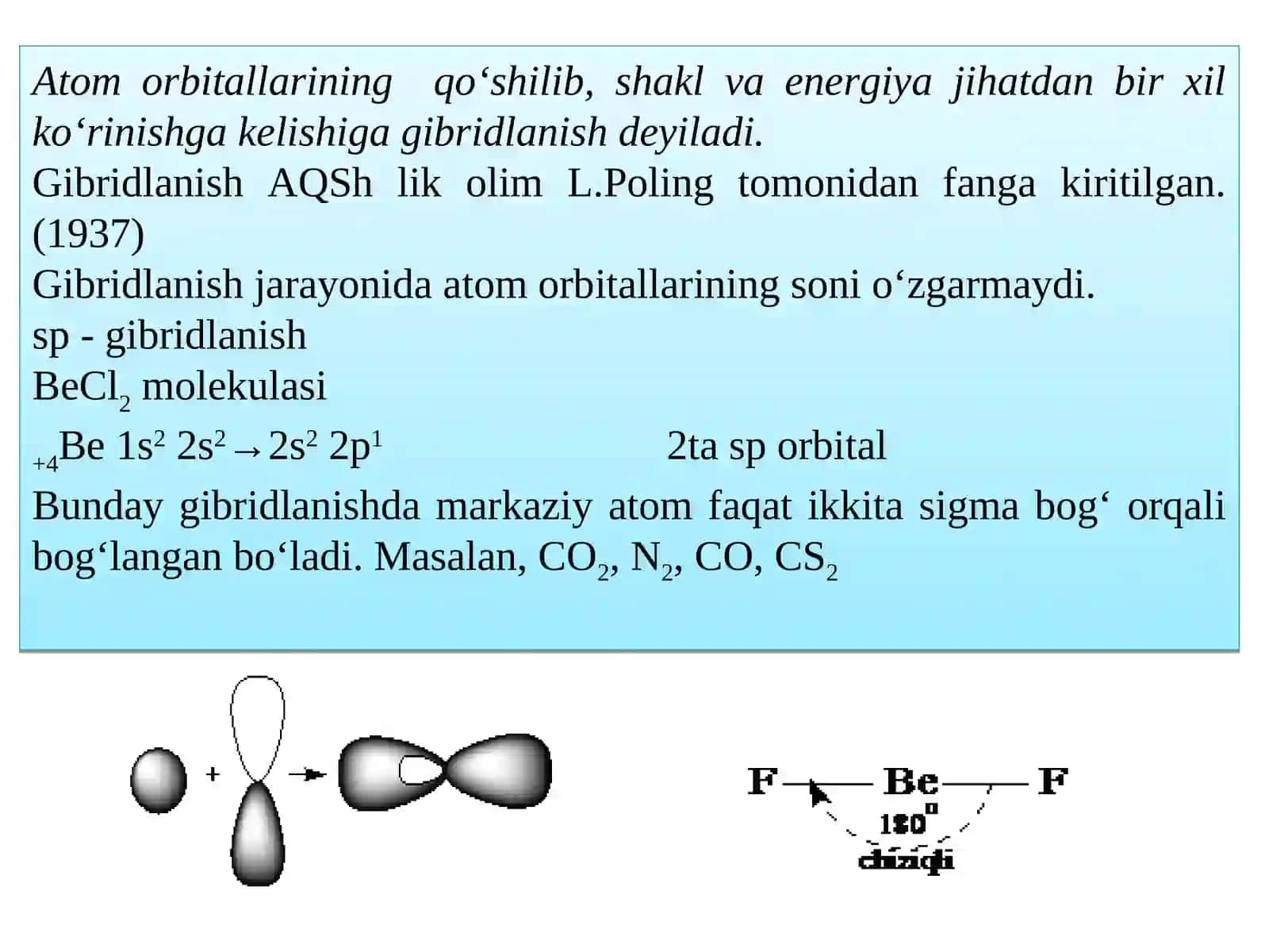 Molekulalarning fazoviy tuzilishi 2