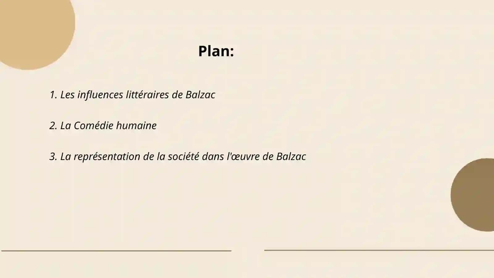 La littérature Balzak 2