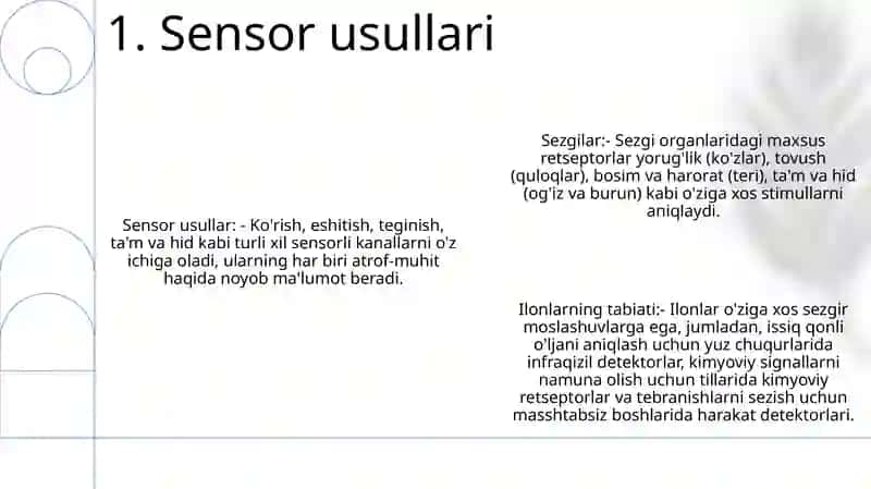 Sezgilar Va Ularning Xususiyatlari 2
