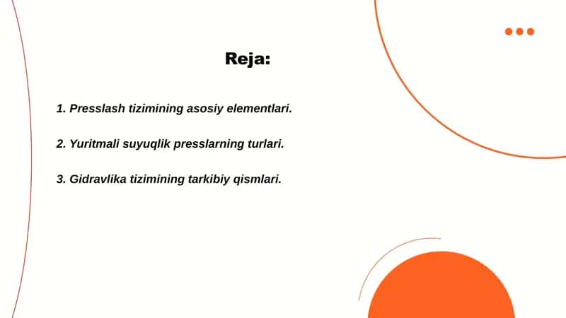 Yuritmali suyuqlik presslarning ishchi elementlari 2