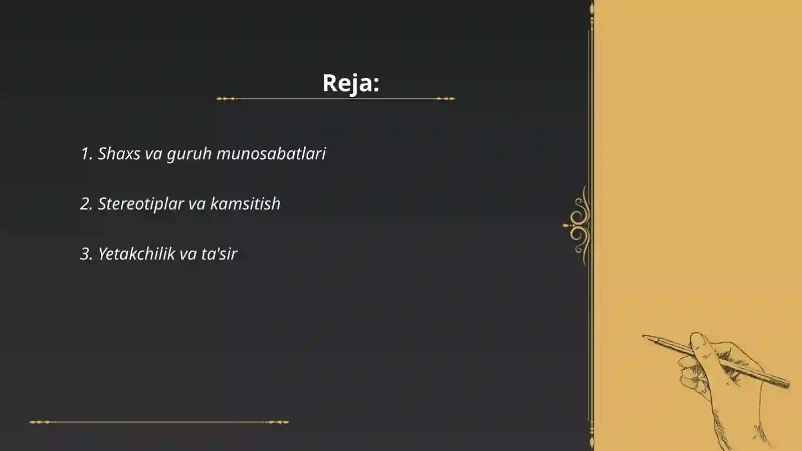 Sotsial psixologiyada asosiy tushunchalar 2