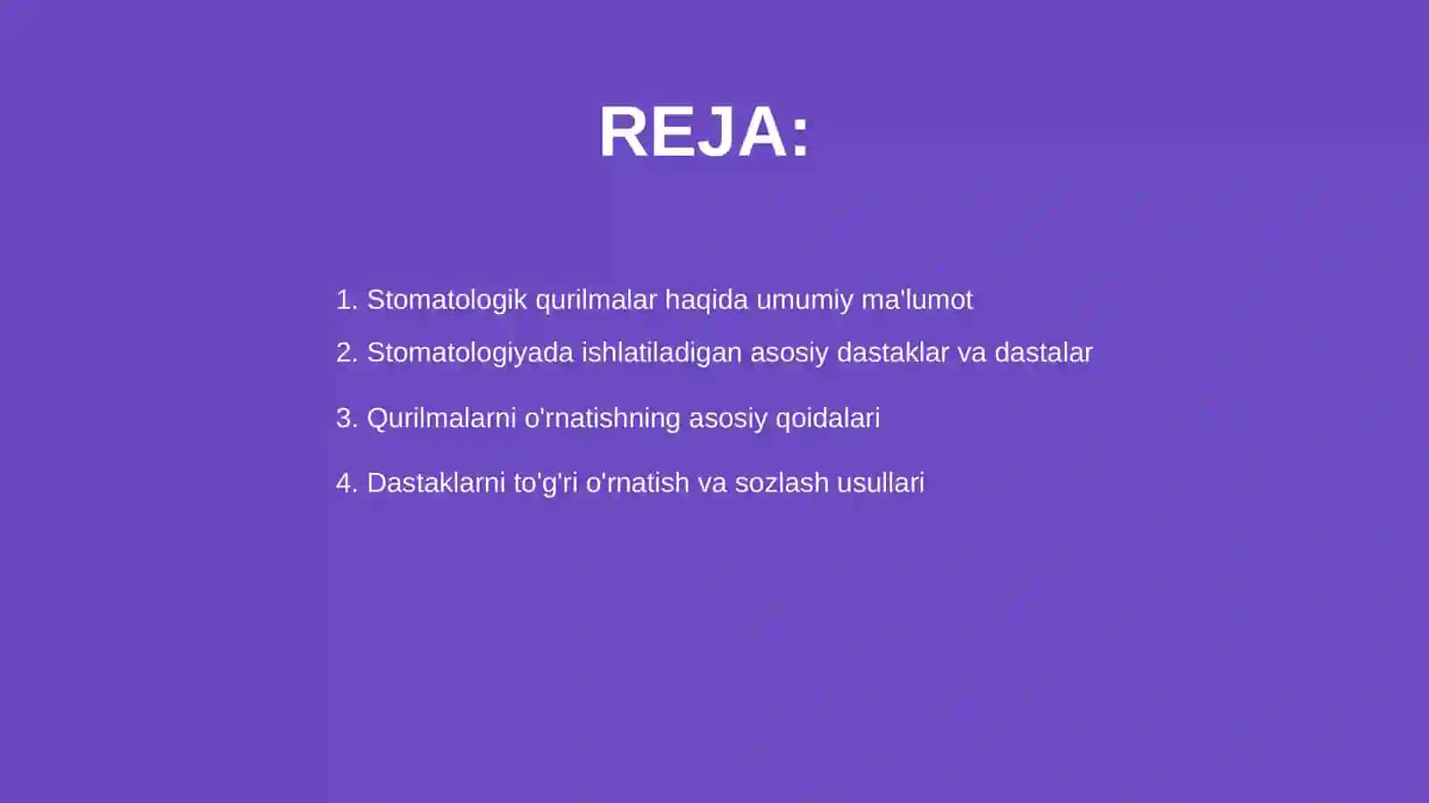 Stomatologik qurilmalar 2