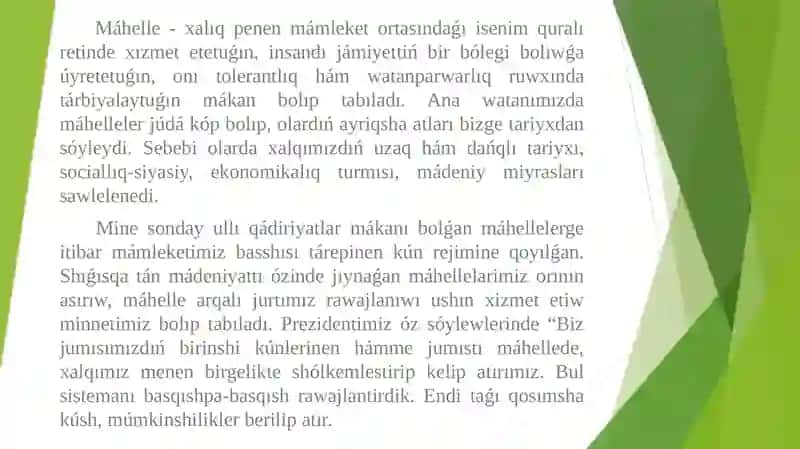 ÓZBETINSHE MÁHÁLLE BASQARIW ORGANI 2