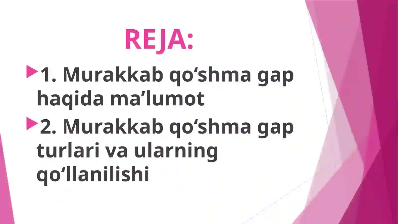 Murakkabqo’shmagaplar 2