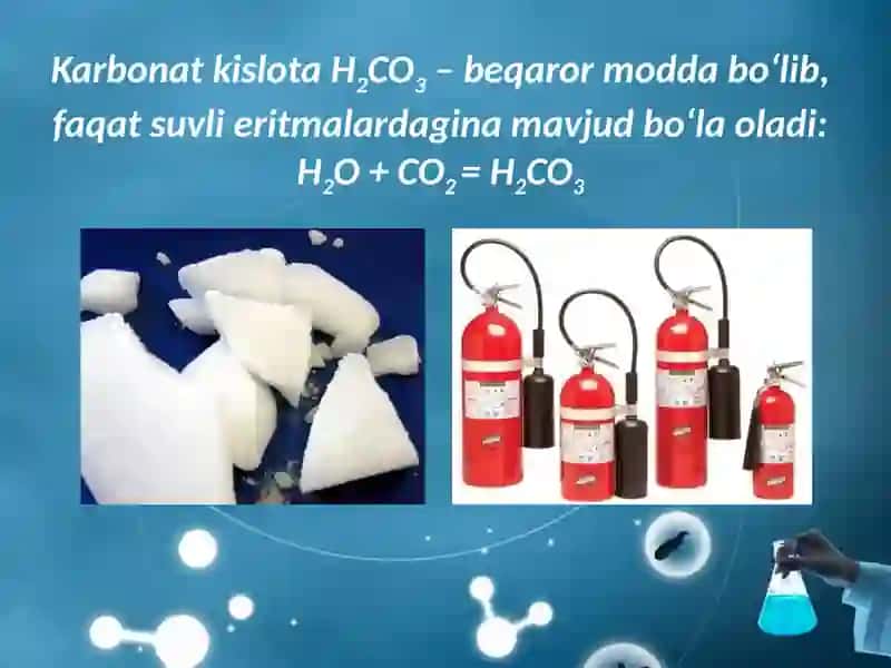 Karbonatkislota va karbonatlarning xossalari 2