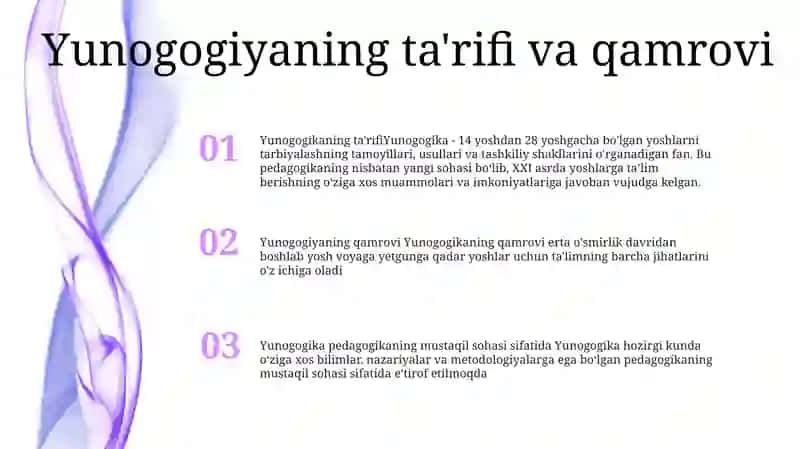 Yunogogika Pedagogikaning Mustaqil Sohasi Sifatida 2