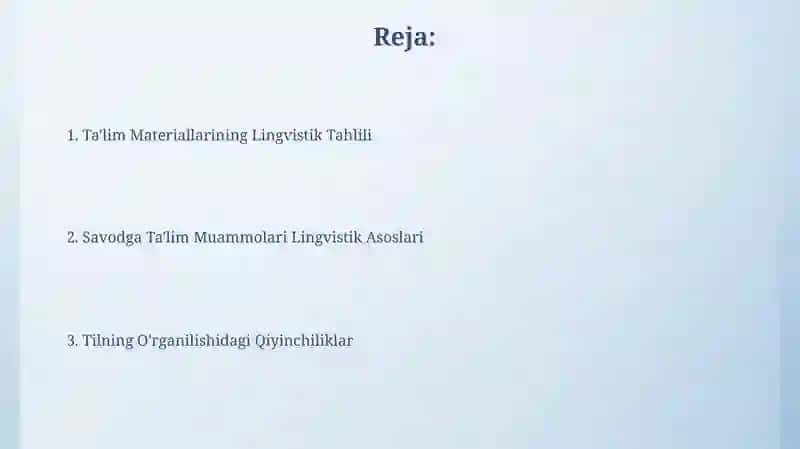 Savodga oʻrgatish masalalarining lingvistik asoslari 2