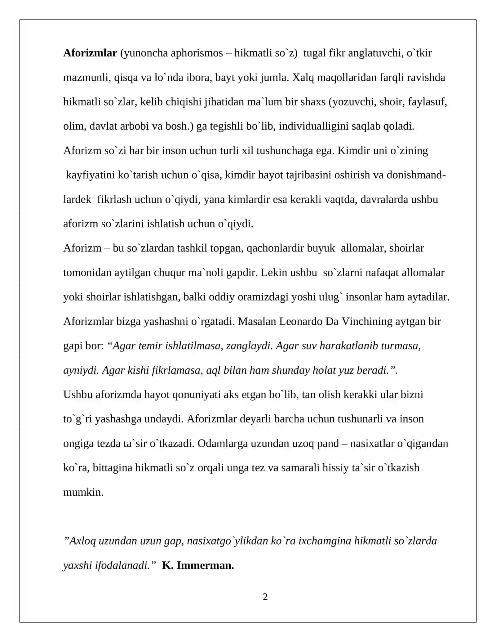 Aforizmlarda qo`shma gap shakllari 2