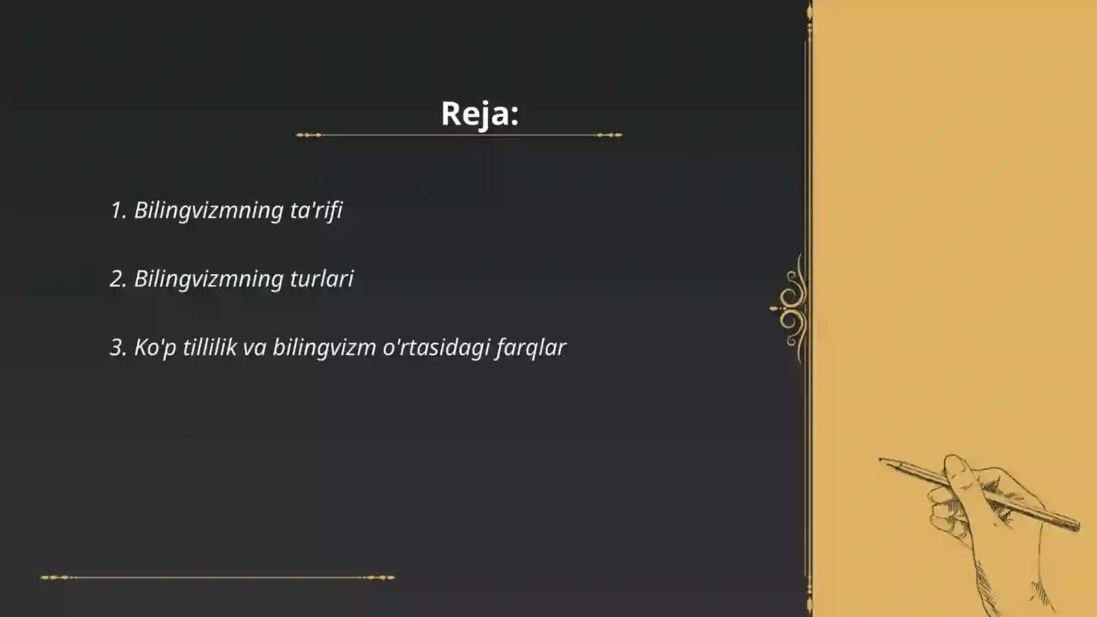 Bilingvizmning ta'rifi 2