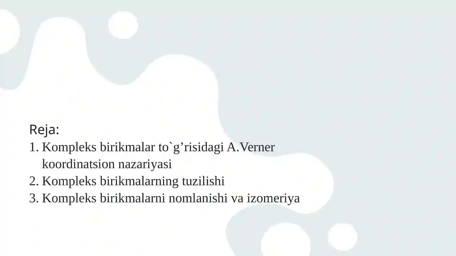 Koordinatsion birikmalar kimyosi 2