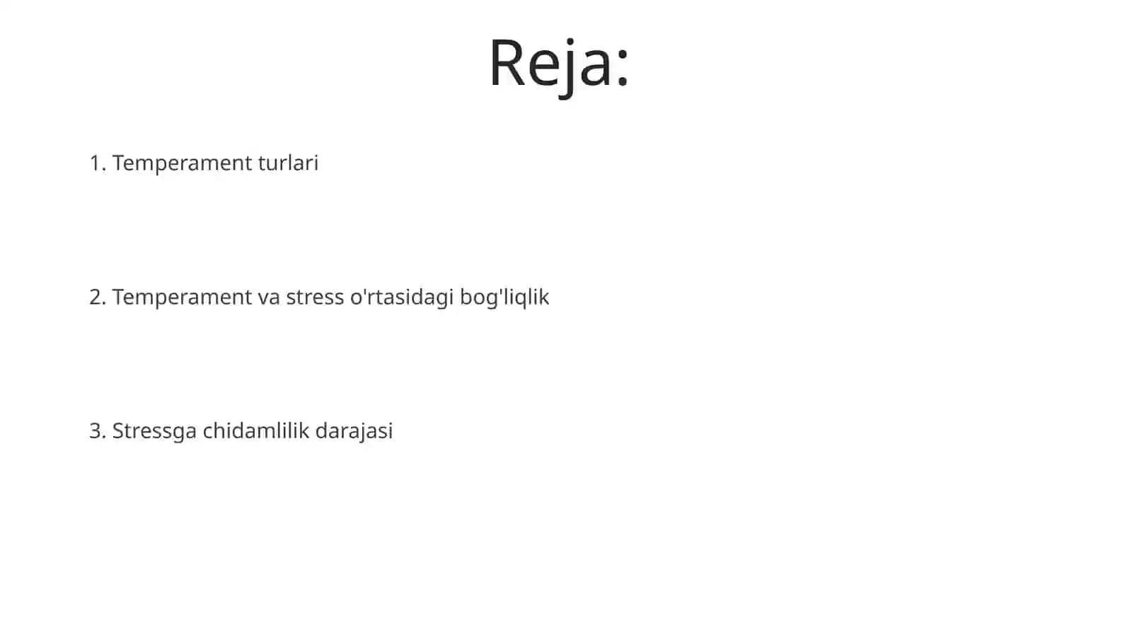 Xulq atvor tiplari va stressga chidamlilik darajasi 2
