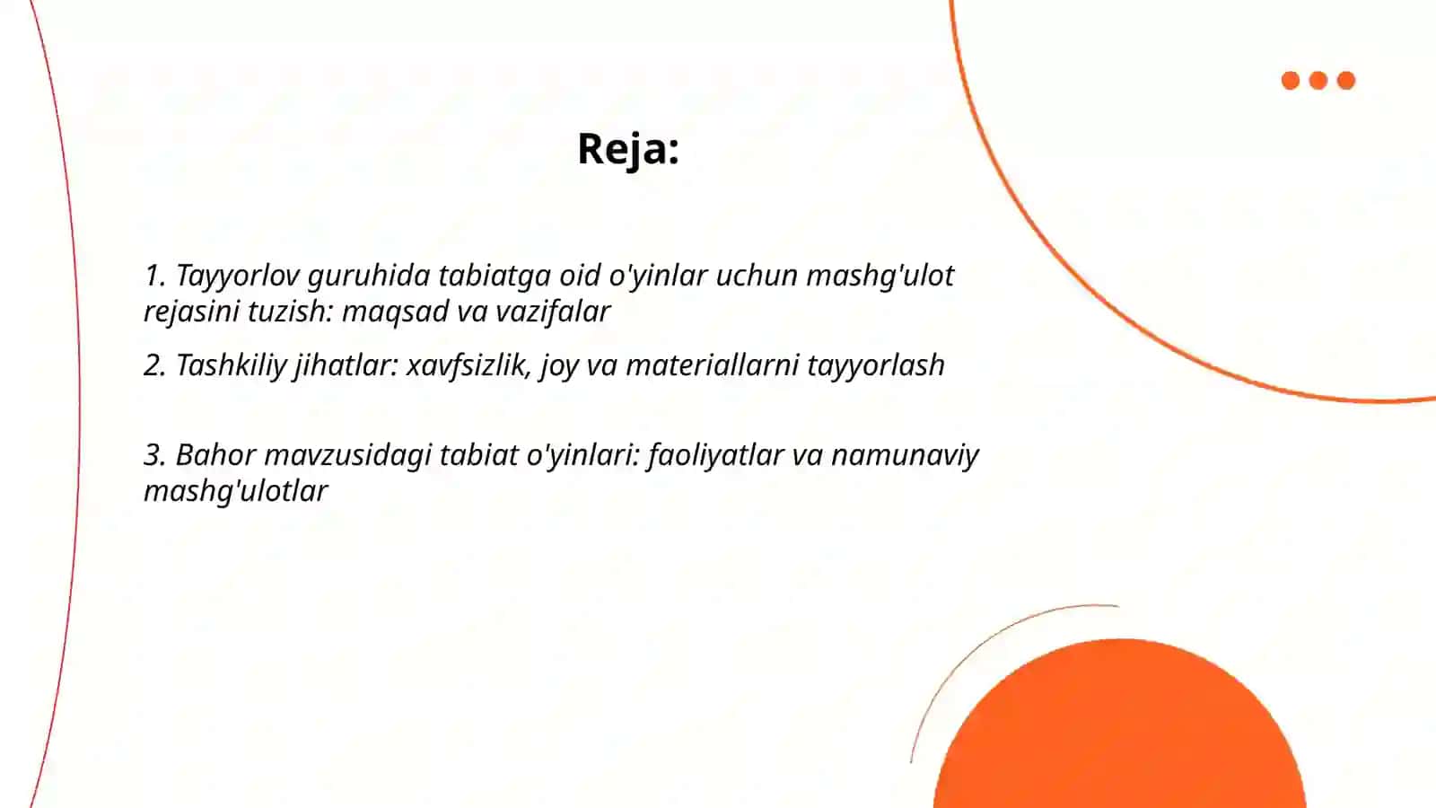 Bahor mavzusidagi tabiat o'yinlari 2