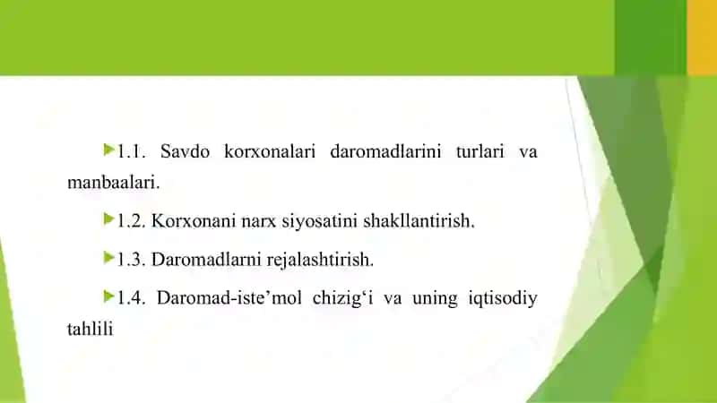 Daromad -isteʼmolchizigʻi va uning tahlili 2
