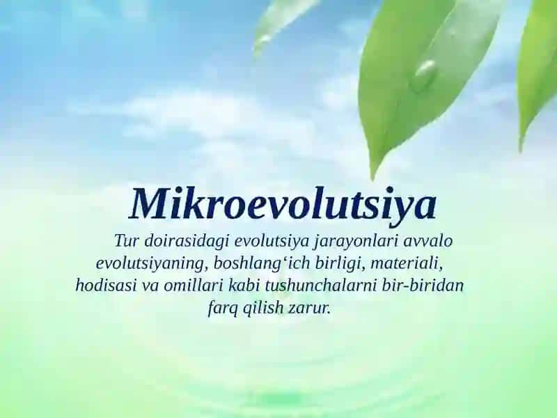 Evolutsiyaning sintetik nazariyasi 2