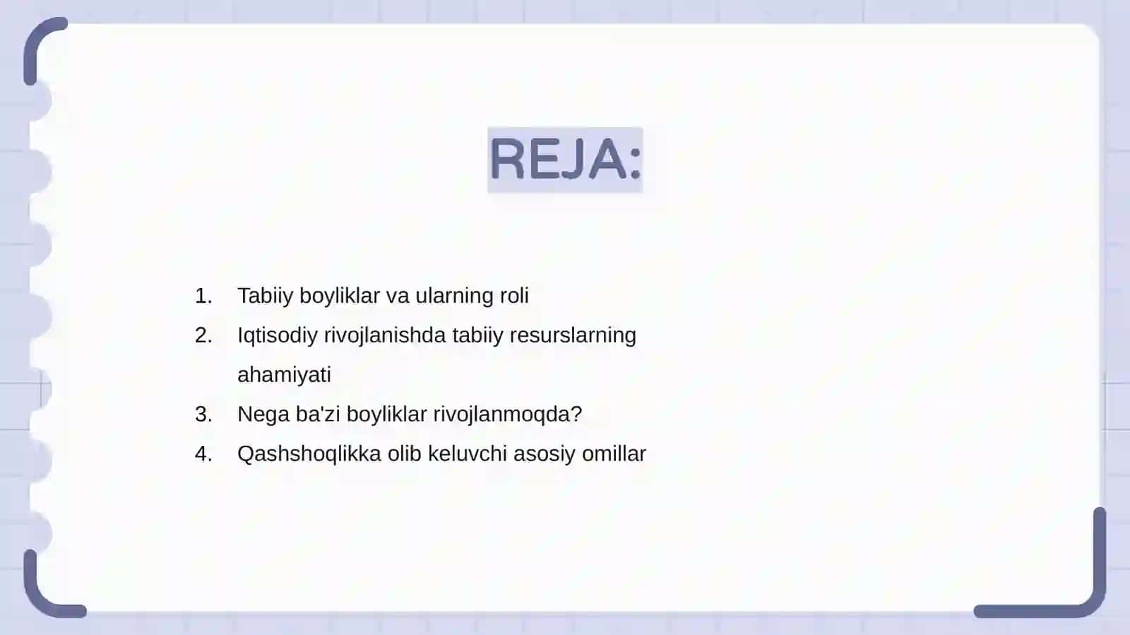 Tabiiy boyliklar va ularning roli 2