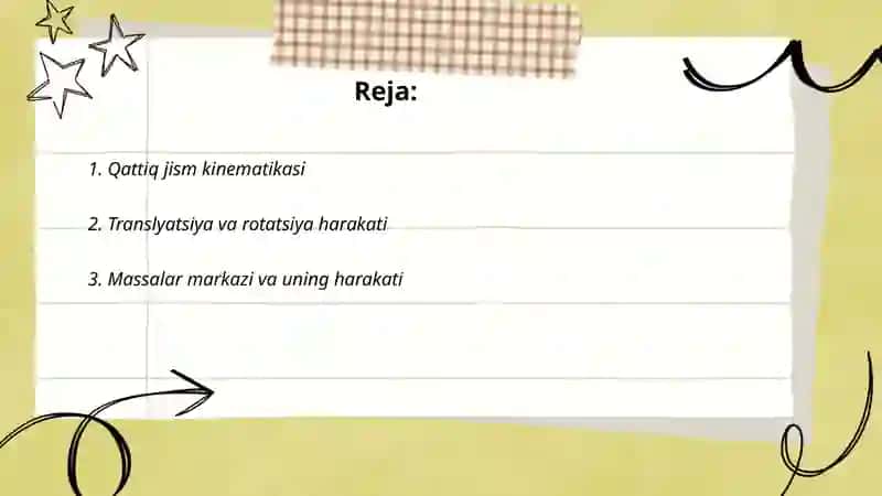 Qattiq jism dinamikasi 2