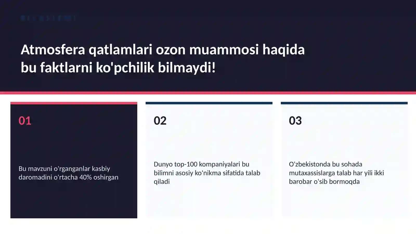 Atmosfera qatlamlari ozon muammosi 2