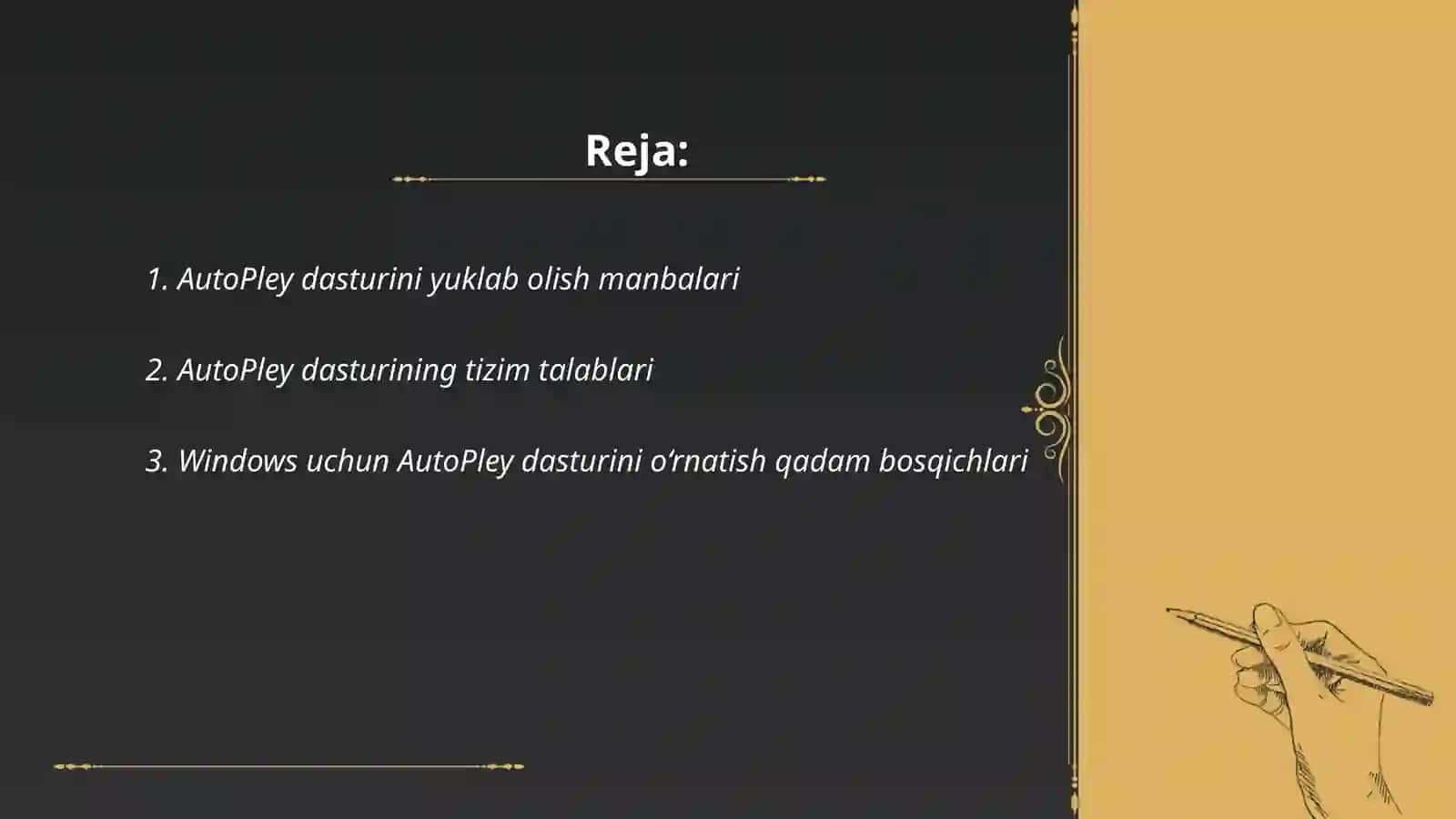 AutoPley dasturini kompyuterga oʻrnatish 2