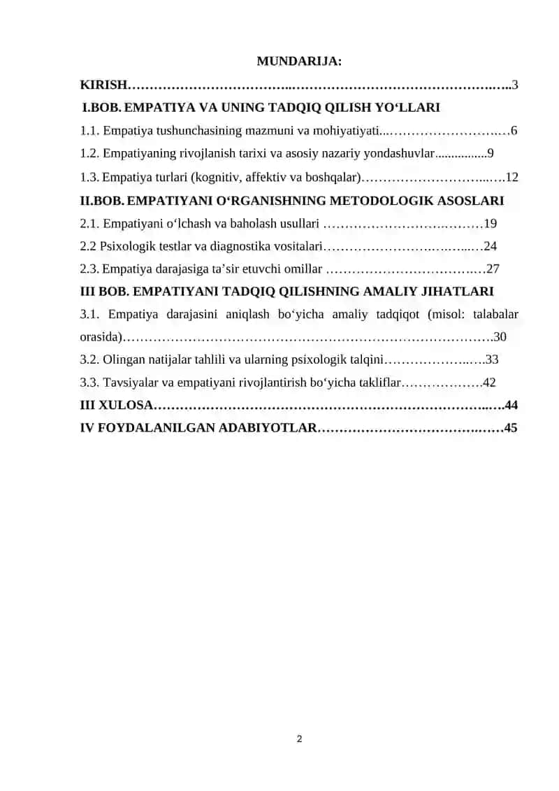 EMPATIYA VA UNING TADQIQ QILISH YO’LLARI 2 2