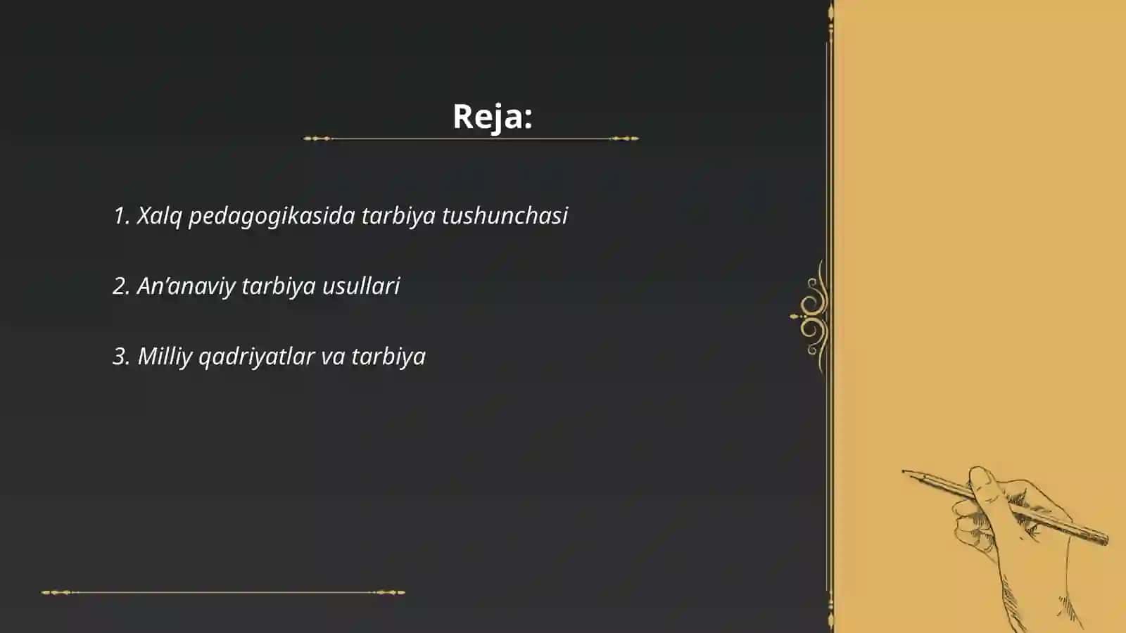 Xalq pedagogikasida tarbiya uslublari 2