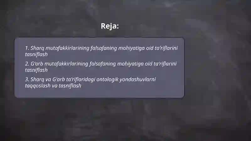 Falsafaning mohiyati 2