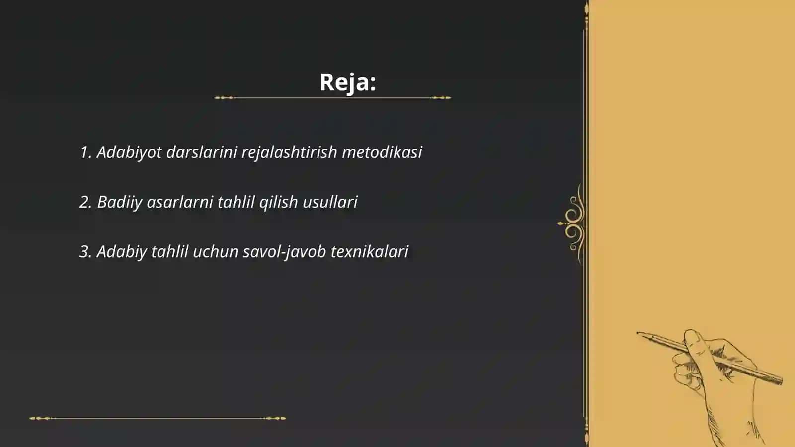 Adabiyot oʻqitish metodikasi 2