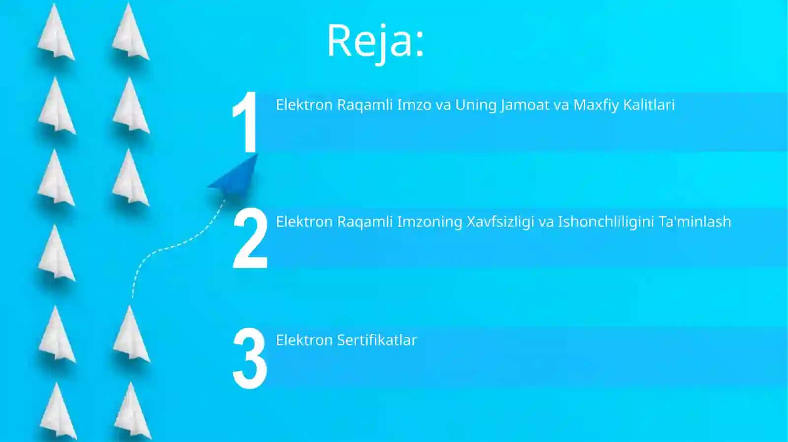 Elektron Raqamli Imzo va Uning Jamoat va Maxfiy Kalitlari 2