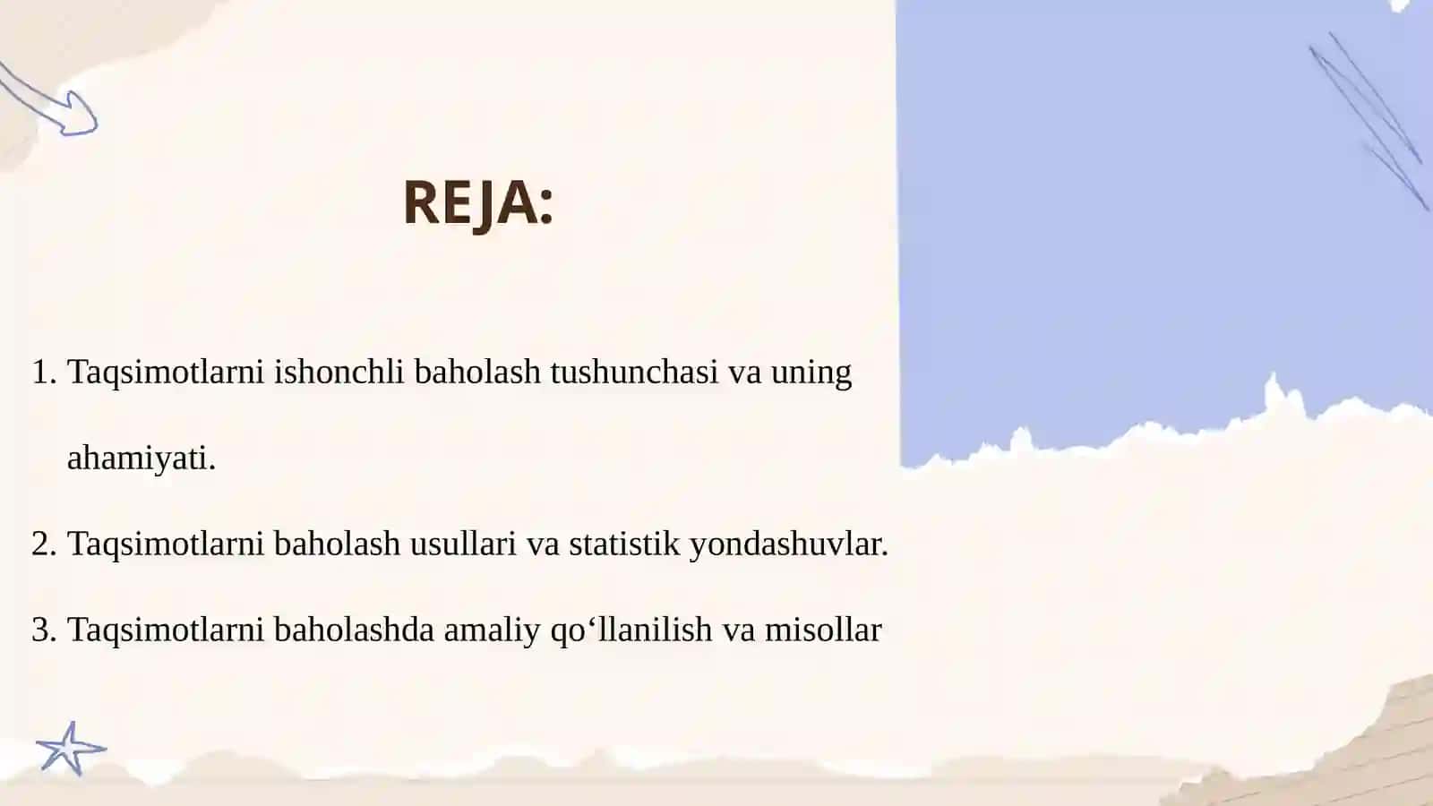 Taqsimotlarni Ishonchli Baholash 2