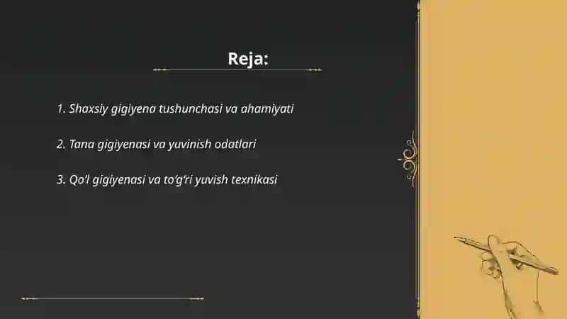 Shaxaiy va umumiy gigyena 2