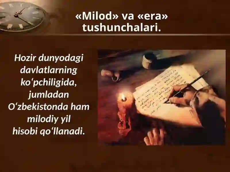 Yil hisoblarining paydo bo'lishi 2