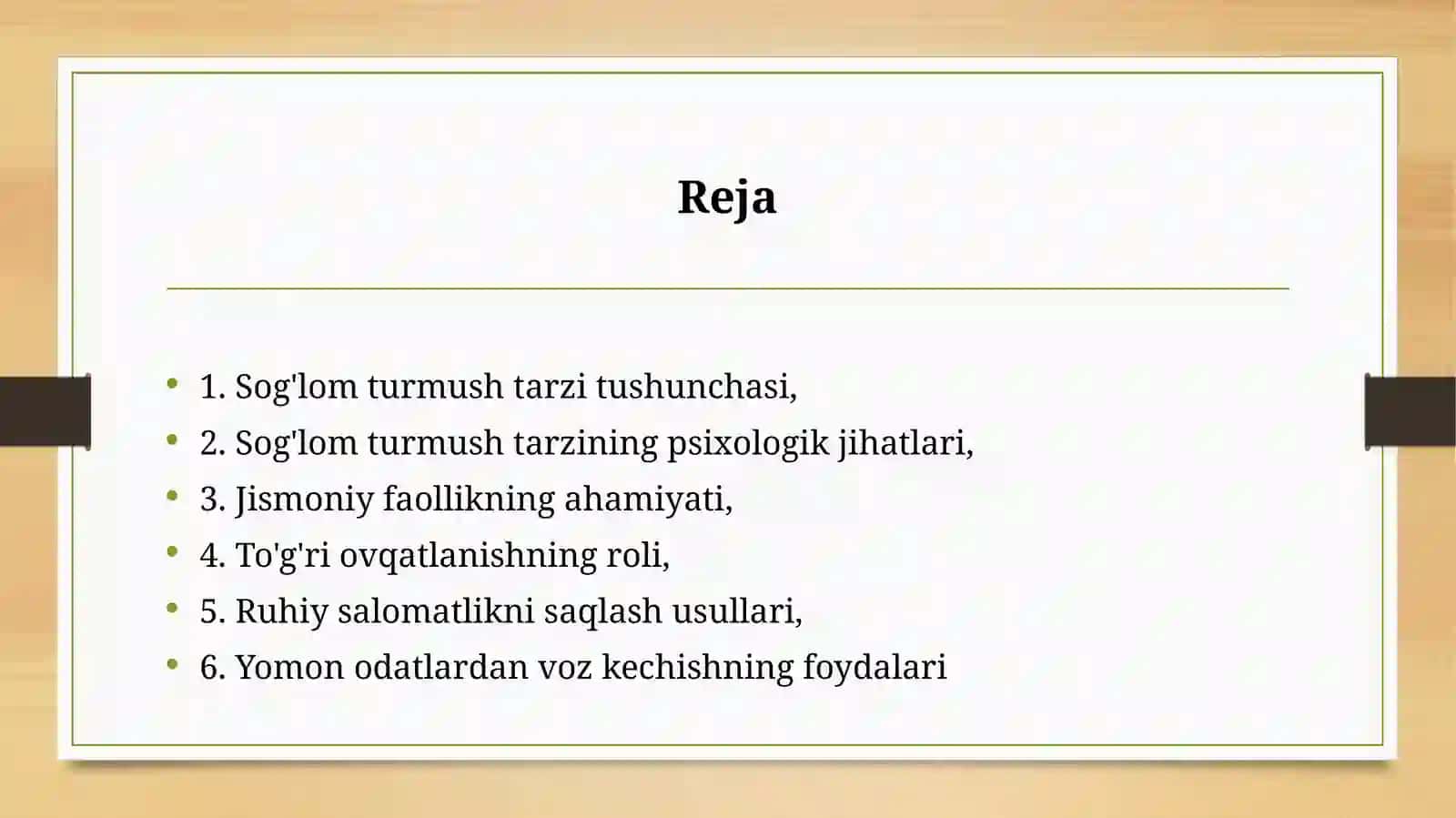 Tibbiy psixologiya: Sog'lom turmush tarzi 2