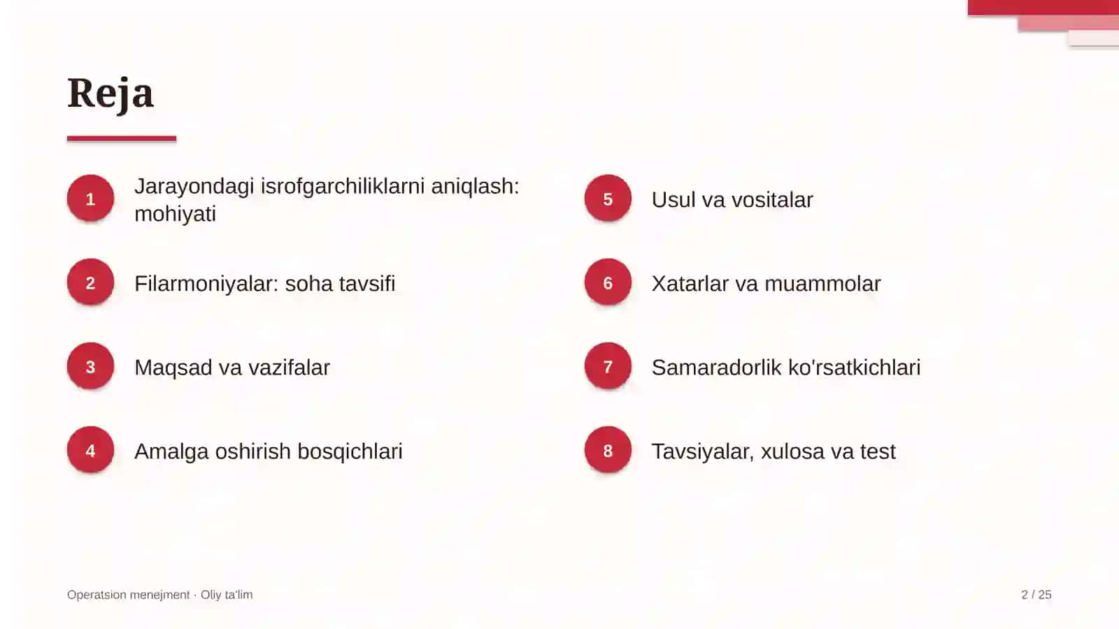 Filarmoniyalarda jarayondagi isrofgarchiliklarni aniqlash 2
