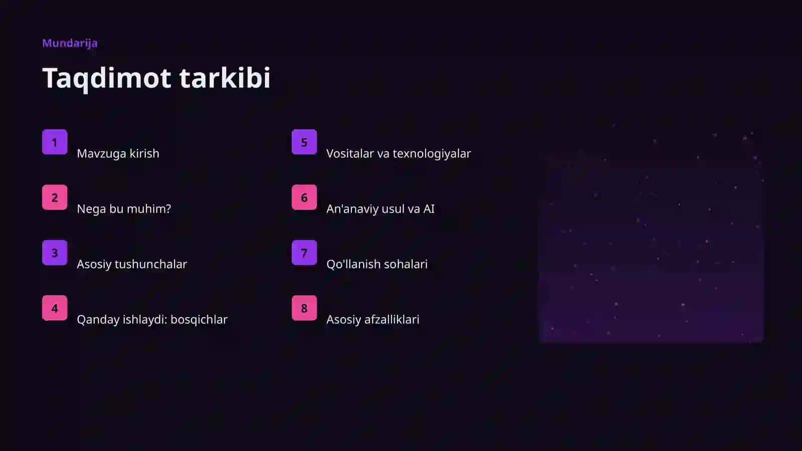 Sun'iy intellekt premium taqdimot 2