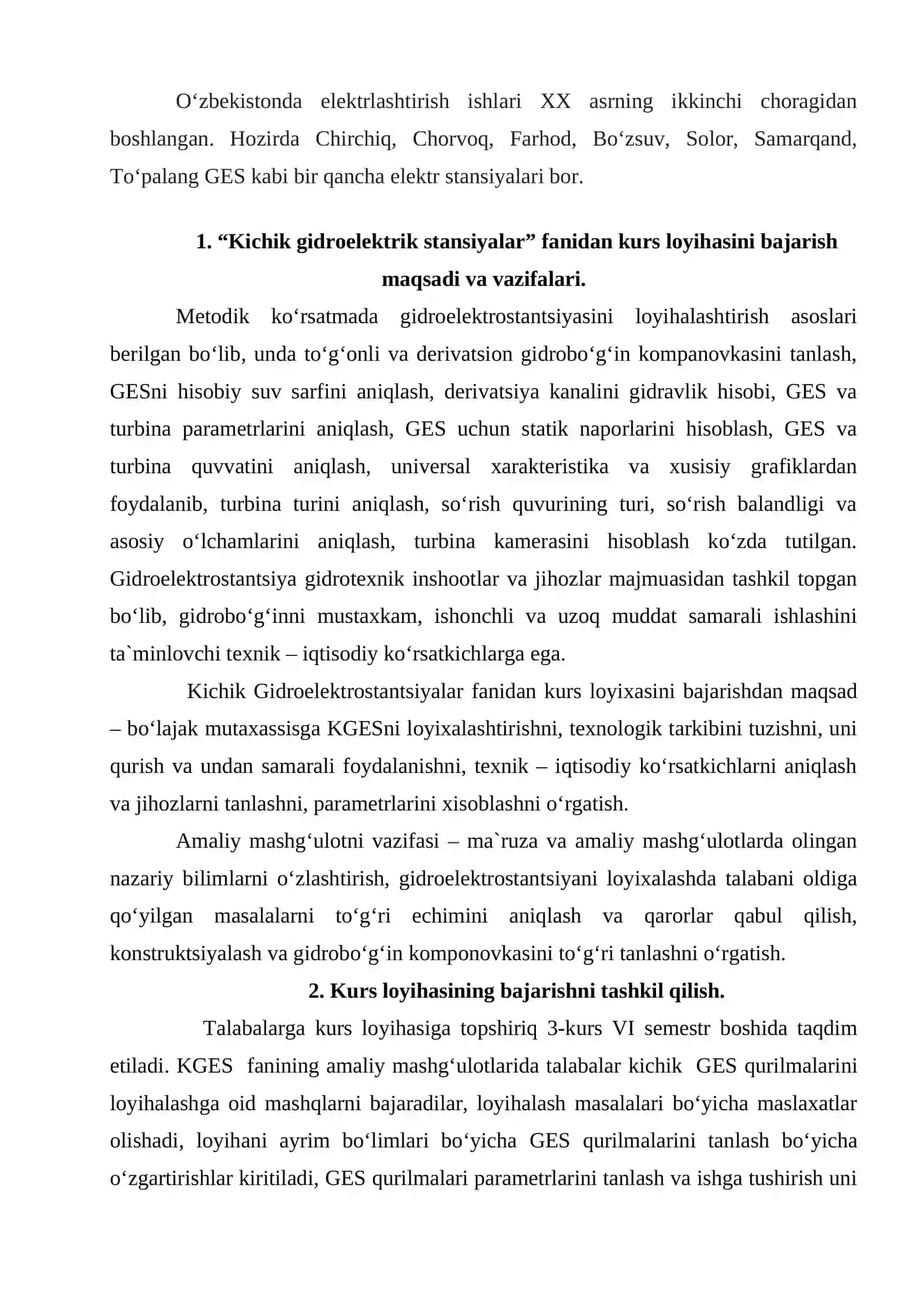 Gidroelektr stansiyalari 2