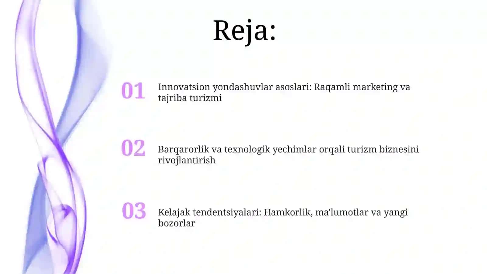 Innovatsion yondashuvlar asoslari: Raqamli marketing va tajriba turizmi 2
