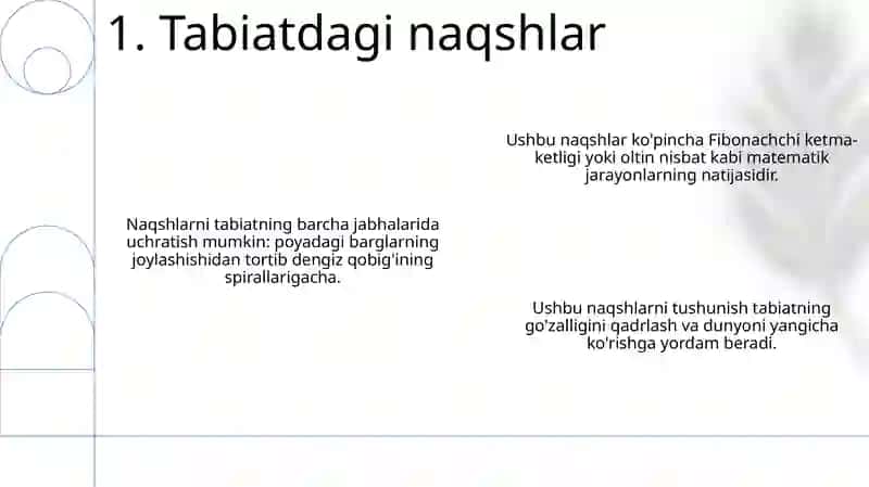 Matematik Naqshlar Haqida Tushuncha 2