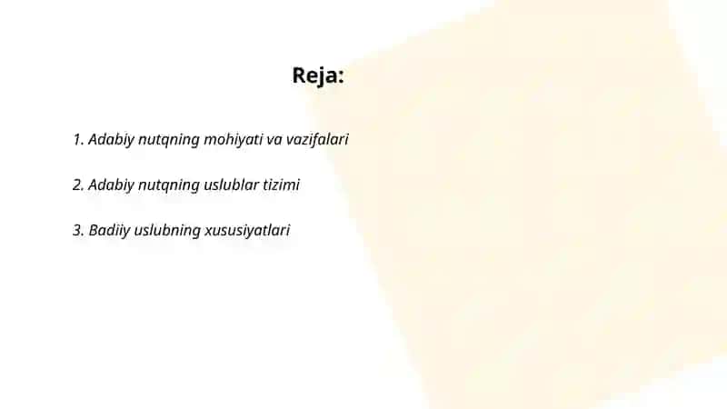 Adabiy nutq va uning uslublari 2