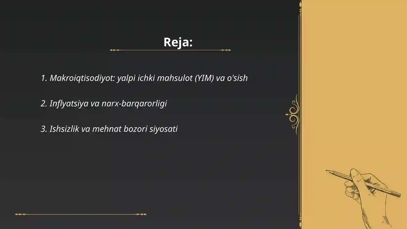 Yalpi ichki mahsulot (YIM) 2